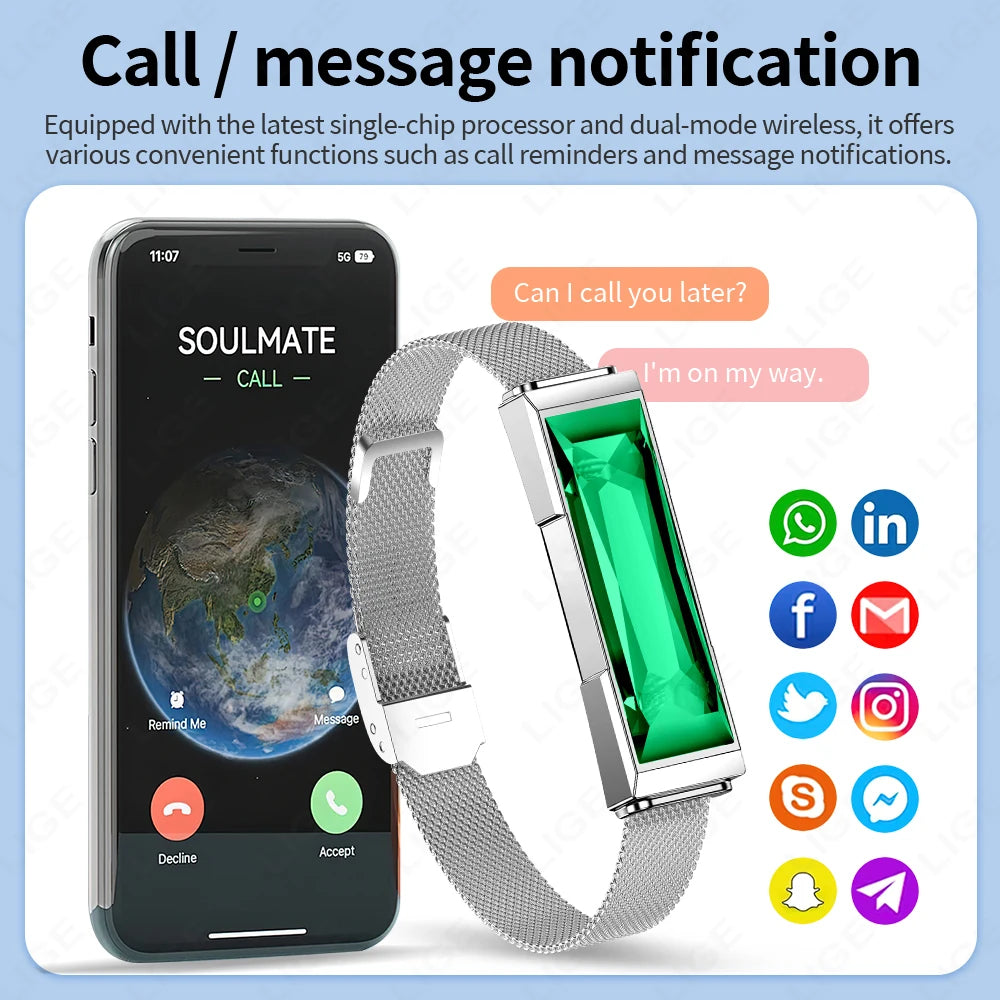 Waterproof Fitness Tracker Smart Bracelet and Activity Health Monitor Wristband