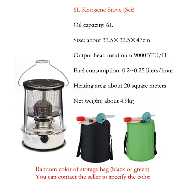 Portable Kerosene Stove Heater and Outdoor Camping Grill