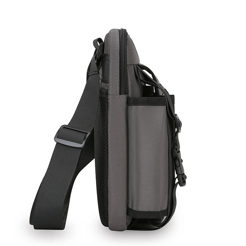 Men's Fashion Oxford Flap Pocket Crossbody Messenger Bag