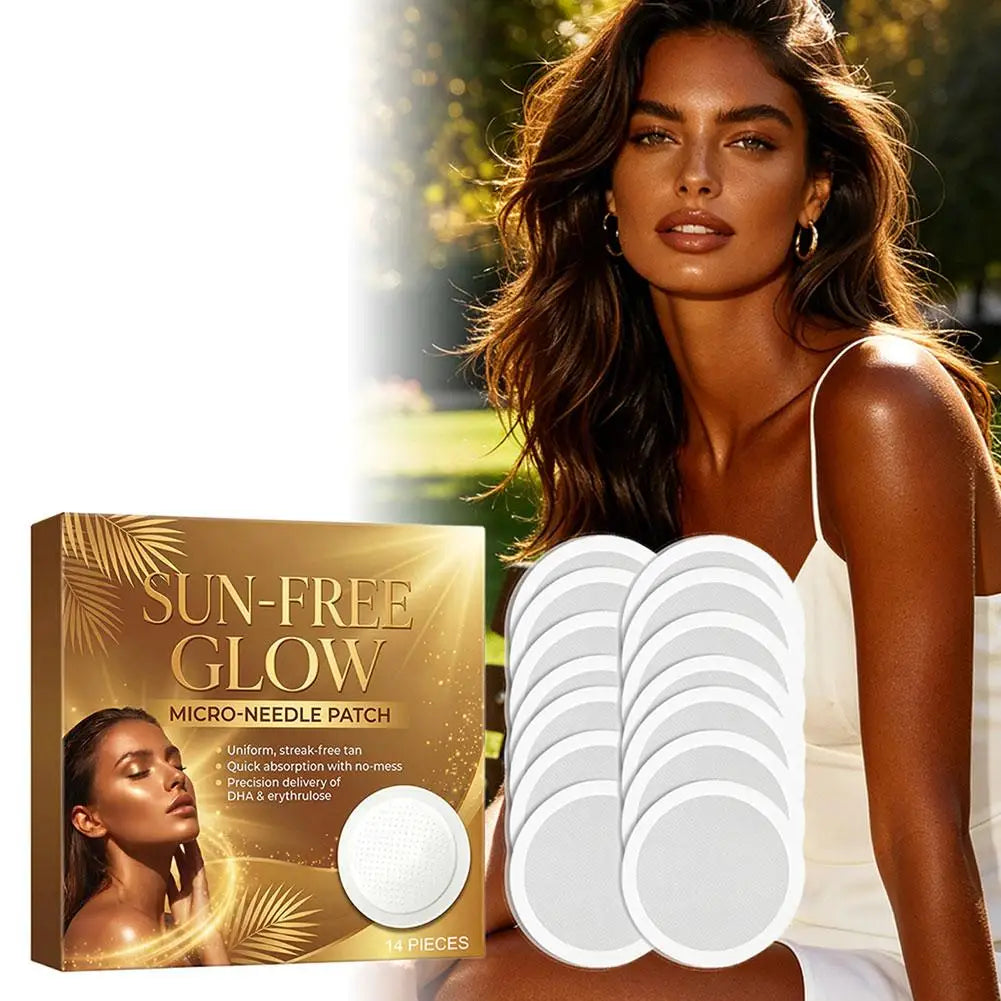 Unisex Microneedle Sunless Tanning Glow Patches 14 Count