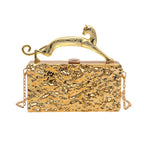 Women's Fashion Acrylic Chain Crossbody Shoulder Bag Purse