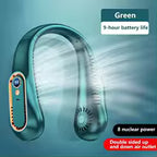 Portable Bladeless Hanging Neck Fan with LED Digital Display 2027