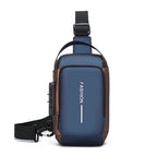 Men's Fashion PU Leather Anti-Theft Casual Crossbody Chest Bag