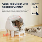 Open Top Automatic Self Cleaning Cat Litter Box