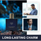 Men's Woody Long-Lasting Fresh Luxury Eau De Toilette Spray 1.7 fl oz