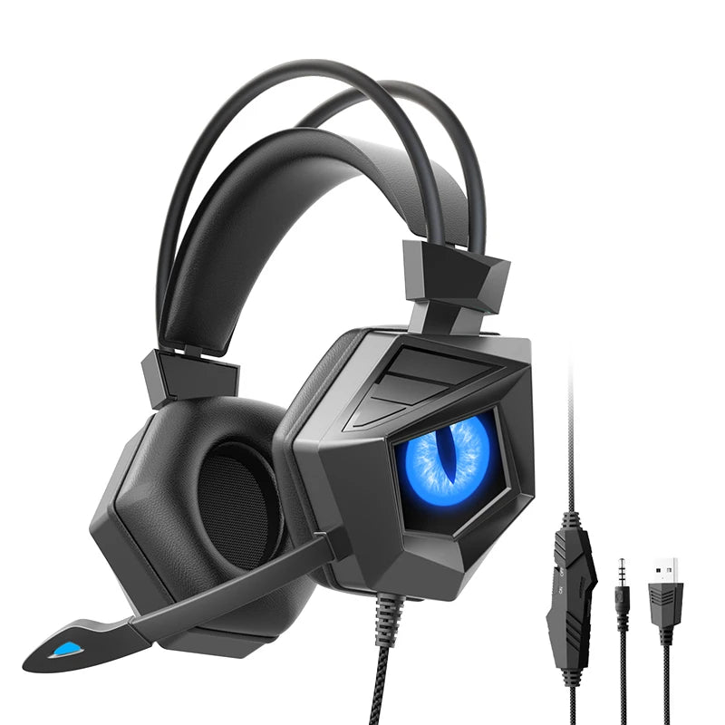 Over-Ear Wired Stereo Bass Gaming Headset with Microphone SY-15