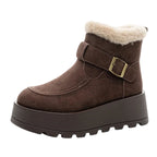 Women's Waterproof Plush Thick Sole Snow Boots