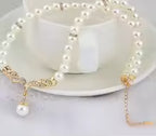 Women's Fashion Elegant Bridal Pearl Necklace and Earrings Jewelry Set