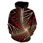Unisex Colorful Flame 3D Print Pullover Hoodie Sweatshirt