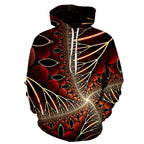 Unisex Colorful Flame 3D Print Pullover Hoodie Sweatshirt