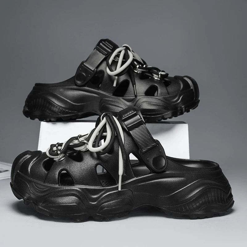 Men's Casual Platform EVA Clogs Sandals Lightweight Waterproof Slides