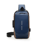 Unisex Anti-Theft Waterproof USB Charging Crossbody Chest Sling Backpack