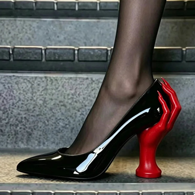 Women's Pointed Toe Hand Sculpted Heel Pumps