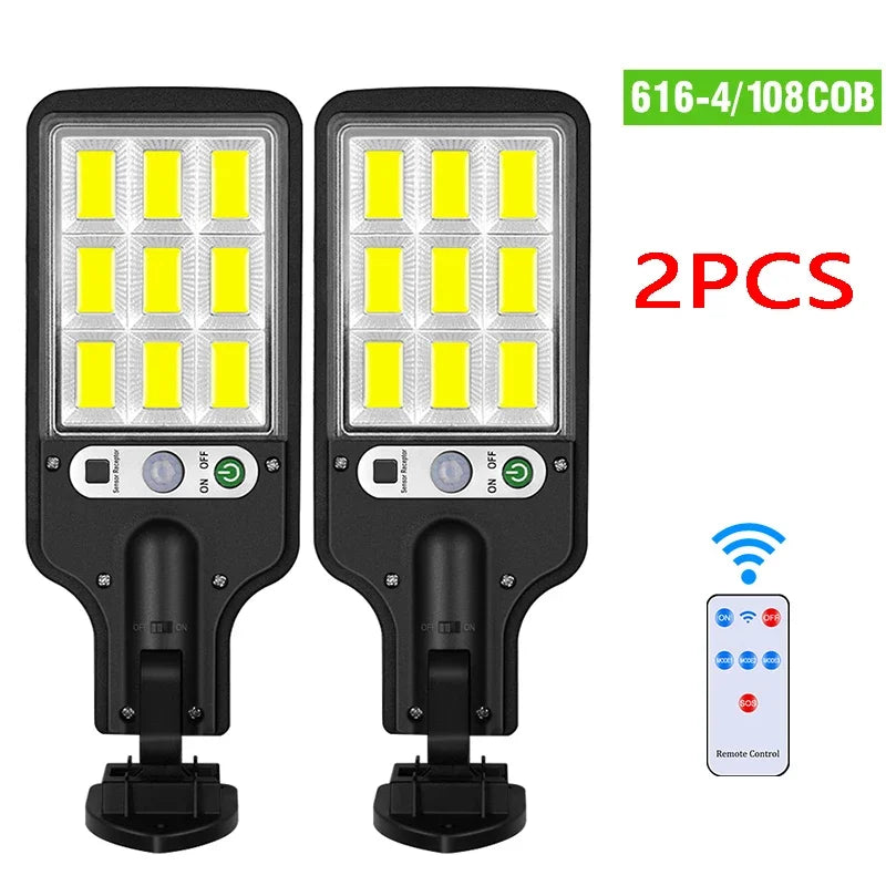 Outdoor Solar Motion Sensor Light and Waterproof LED Garden Lamp