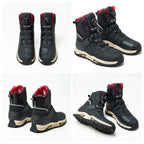 Men's Fashion Leather Breathable Anti-Slip Motorcycle Ankle Boots 8586-5