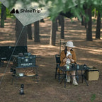 Camping Storage Basket and Detachable Tactical Folding Bag
