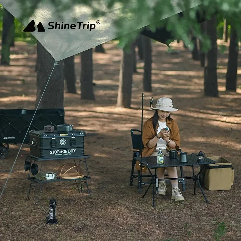 Camping Storage Basket and Detachable Tactical Folding Bag