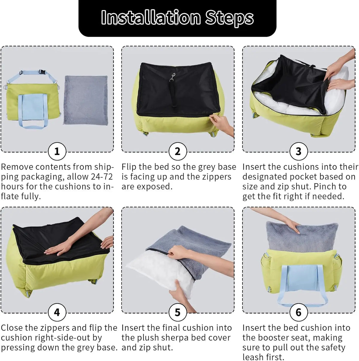 Waterproof Thickened Pet Travel Car Seat Bed