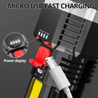 Rechargeable LED Flashlight with COB Side Light