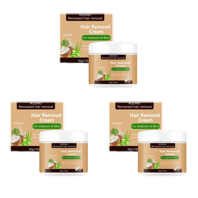 Unisex Coconut Aloe Vera Smooth Hair Removal Cream 1.8 oz