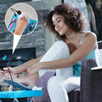 Adjustable Pedicure Footrest Stand with Fan and LED Light