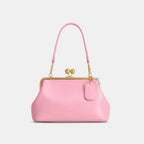 Women's Retro Kiss Lock Frame Shoulder Clutch Bag