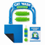 Cat Self Grooming Wash Station and Massage Brush Toy