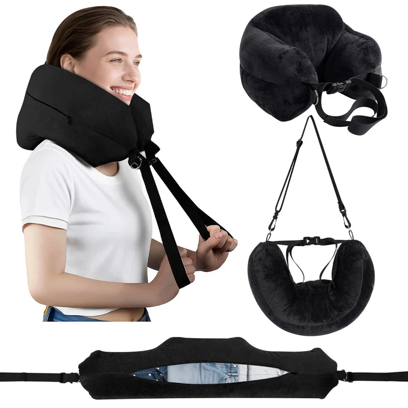 G3424 U-Shaped Travel Neck Pillow Washable Polyester Support