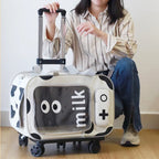 Portable Outdoor Space Cabin Crossbody Cat Trolley Bag