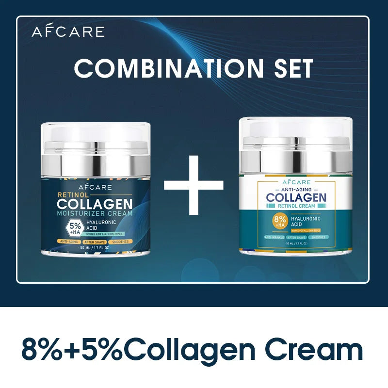 Unisex 8% Collagen & Retinol Anti-Aging Face Cream