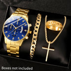 Couple's Alloy Quartz Watch Roman Numeral Round Case
