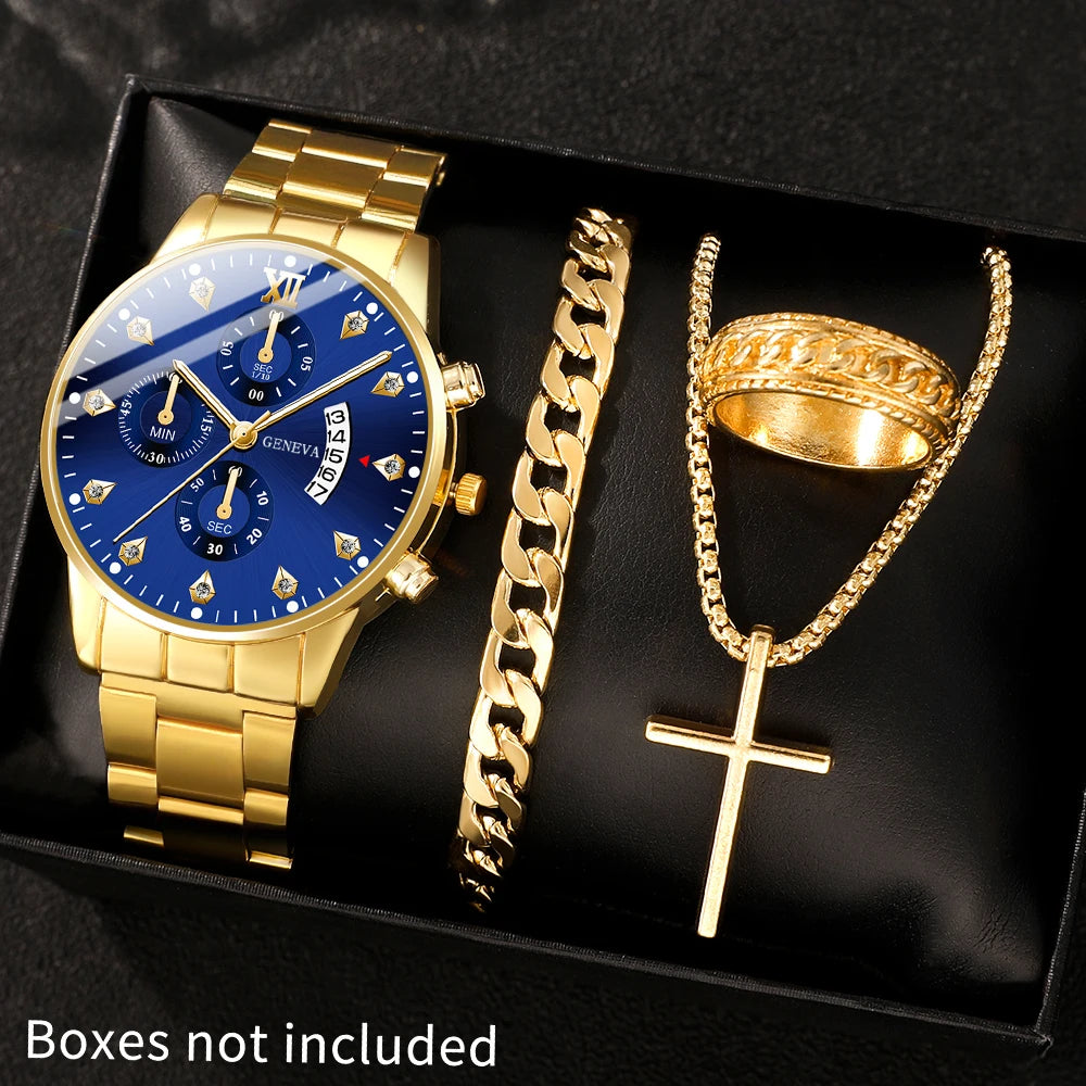 Couple's Alloy Quartz Watch Roman Numeral Round Case