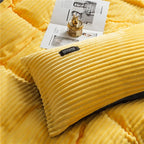 Velvet Duvet Cover and Winter Warm Quilt Bedding