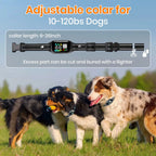 AI Electric Dog Training Collar 3300ft Range IPX7 Waterproof 10-120lbs