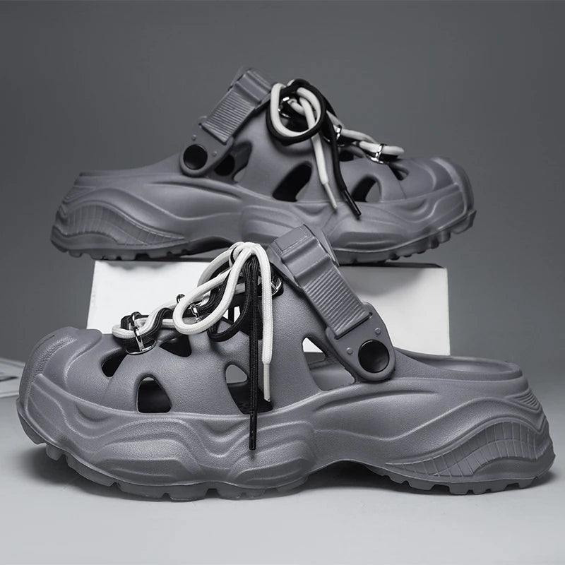 Men's Casual Platform EVA Clogs Sandals Lightweight Waterproof Slides