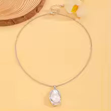 Women's Fashion Baroque Imitation Pearl Torque Necklace Jewelry Set