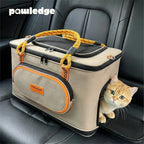 Water-Resistant Foldable Outdoor Pet Carrier Bag Breathable Tote for Cats and Small Dogs
