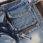 Unisex Fashion Denim 16 Inch Laptop Travel Backpack