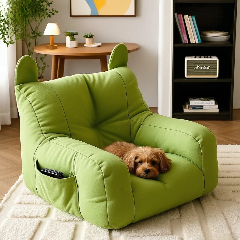Cartoon Detachable Washable Plush Pet Cat Sofa Bed