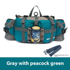 Waterproof Hiking Waist Bag with Reflective Strip and 1.3-Gallon Capacity