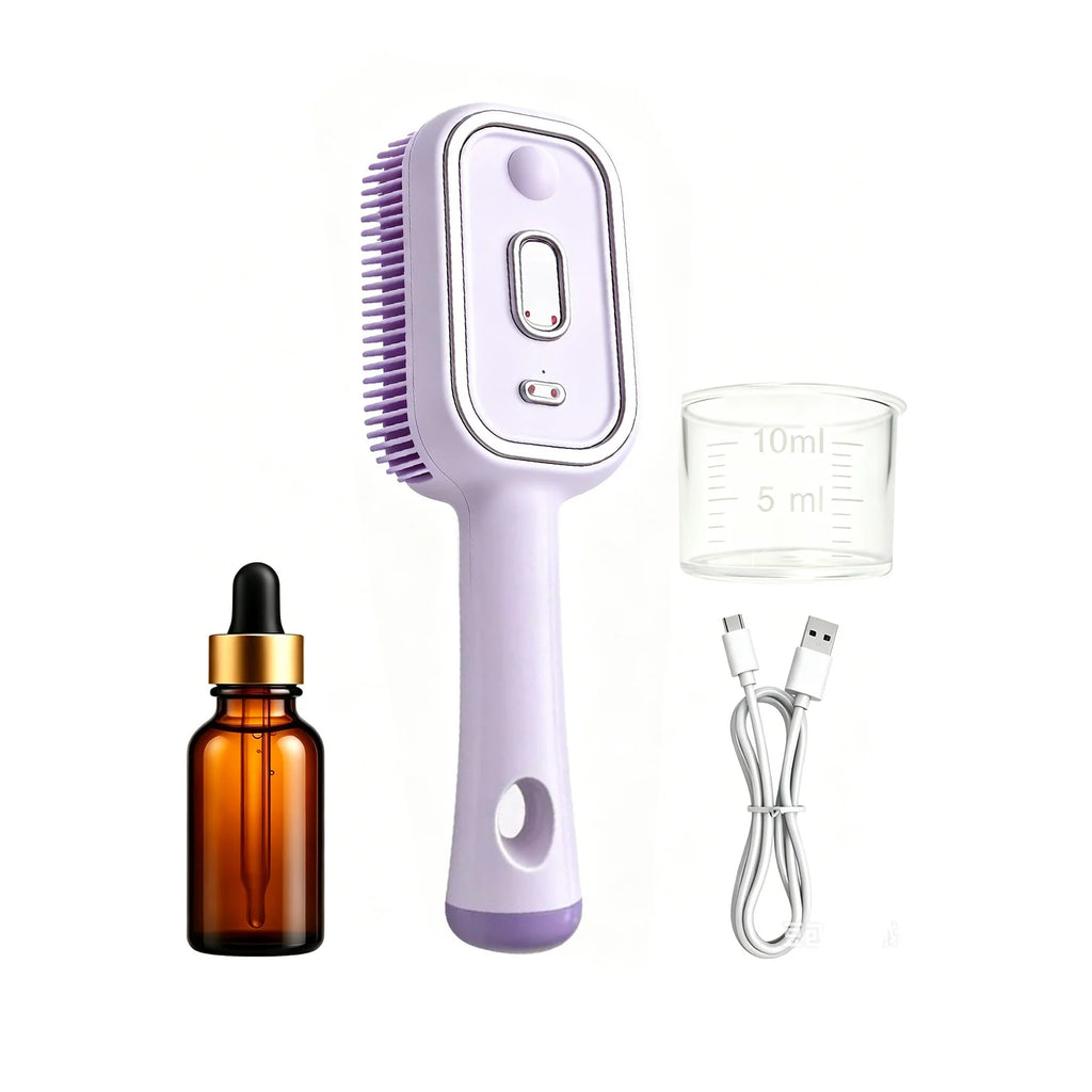 Electric Spray Air Cushion Massage Hair Straightener Steaming Comb