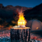 Vintage 3-in-1 Rechargeable Camping Lantern with 9600mAh Power Bank