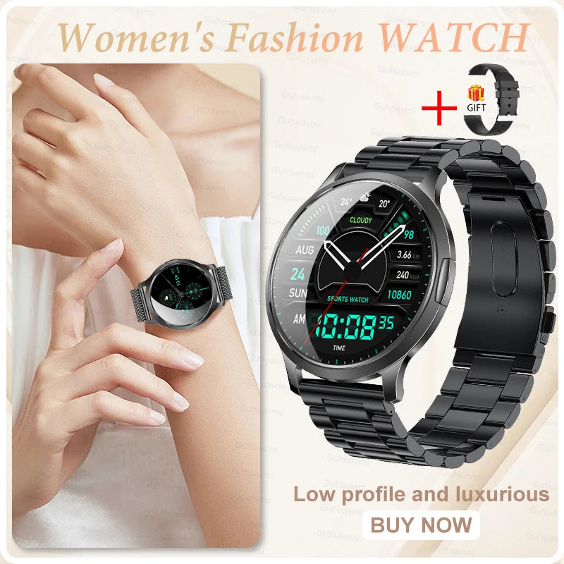 Women's Smart Watch with 1.32" AMOLED Touchscreen and Bluetooth Call