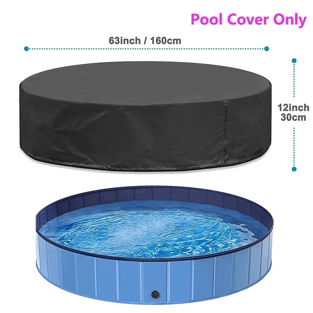 Portable Dog Swimming Pool or Pool Cover Scratch-Resistant PU Grooming Tub