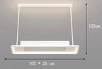 Modern Minimalist LED Ceiling Fan Light with Remote Control