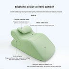 Ergonomic Memory Foam Bed Wedge Pillow with Neck Support