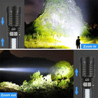 Rechargeable LED Flashlight with COB Side Light