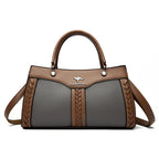 Women's Multi Layered Soft Leather Shoulder Crossbody Bag