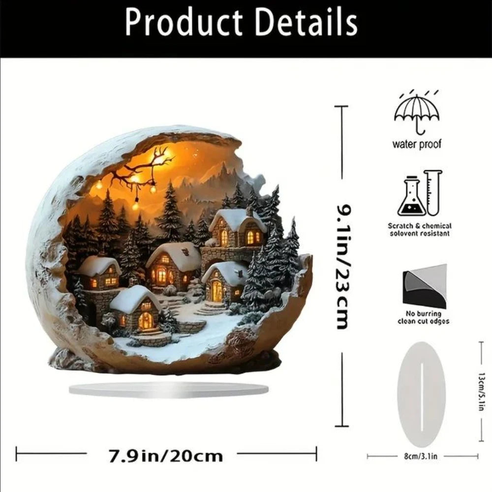 Bohemian Christmas Holiday Desktop Decoration and Bedroom Tabletop Ornament
