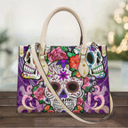 Women's Skull Pattern Faux Leather Shoulder Tote Bag